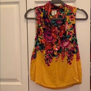 Yellow flower top